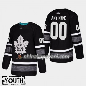 Toronto Maple Leafs Dresy Personalizované Černá 2019 NHL All-Star Adidas Authentic - Dětské